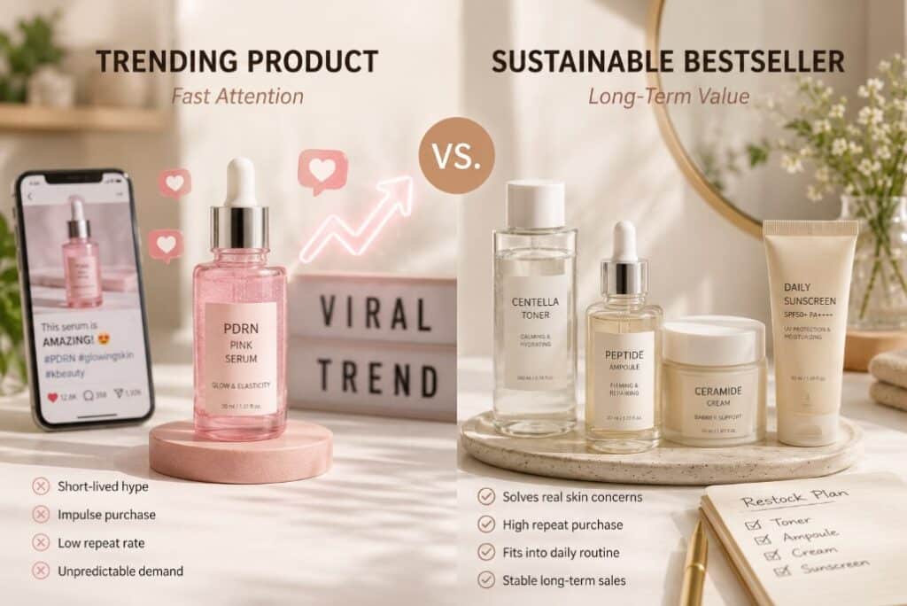Trending Product vs Sustainable Bestseller